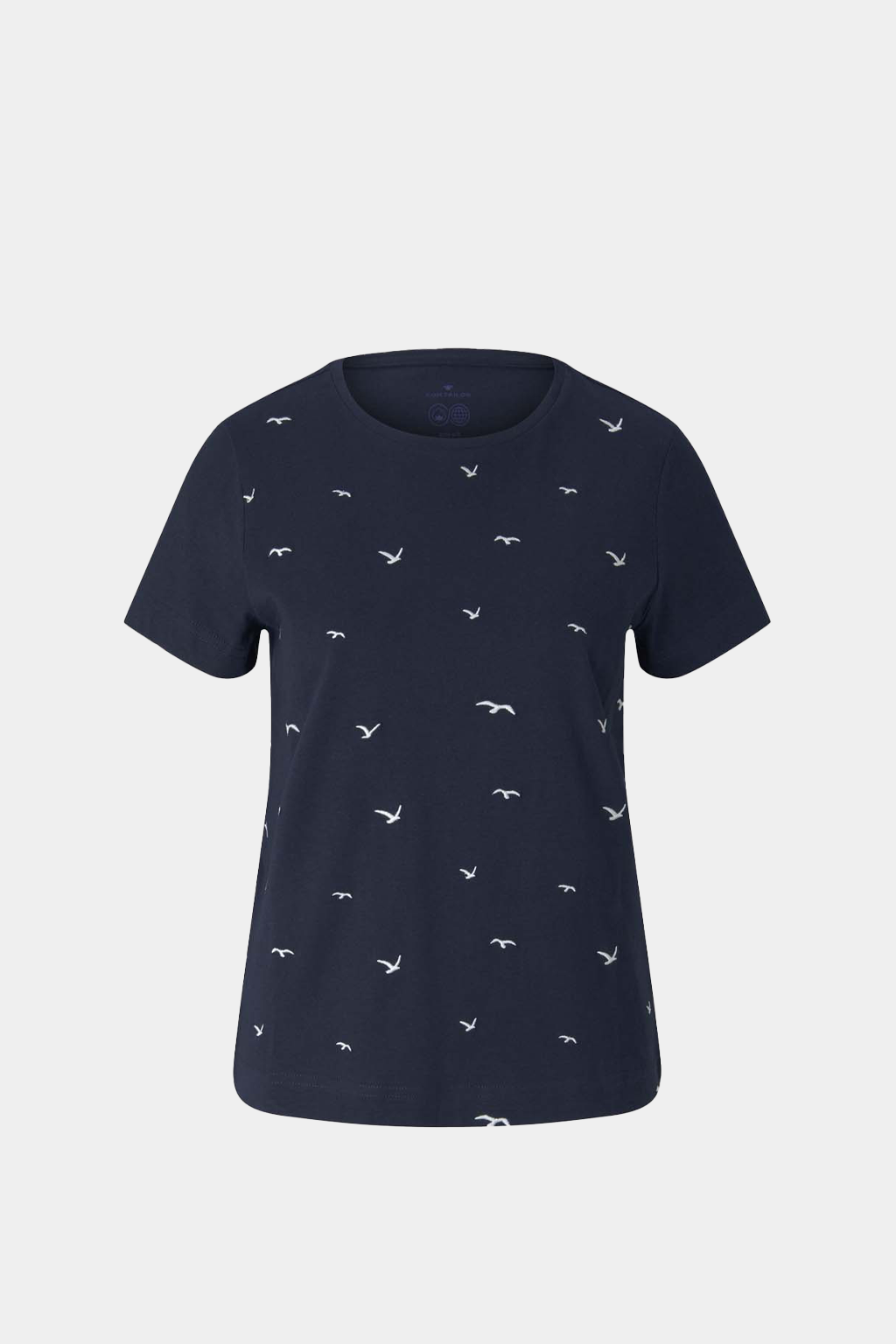 Tom Tailor - Embroidered T-Shirt, Organic Cotton