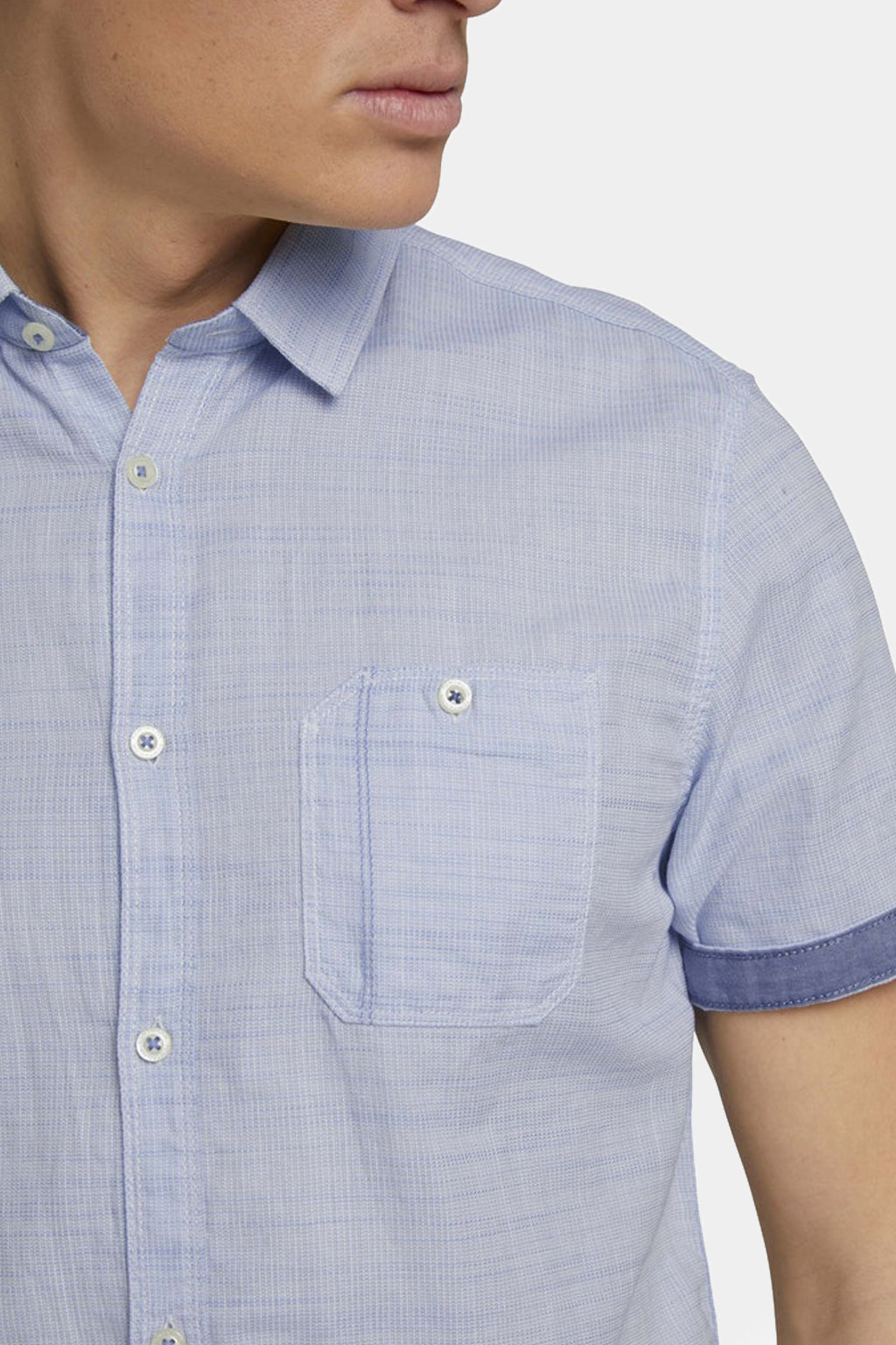 Tom Tailor - Striped Effect Short Sleeved Shirt