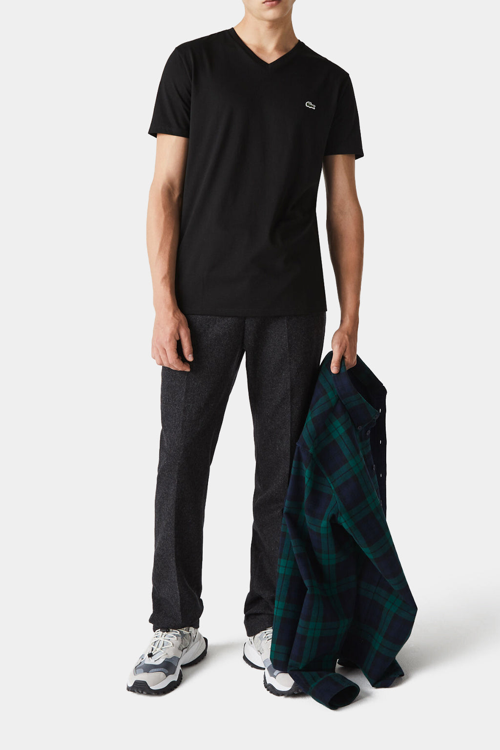 Lacoste V-neck Pima Cotton Jersey T-shirt