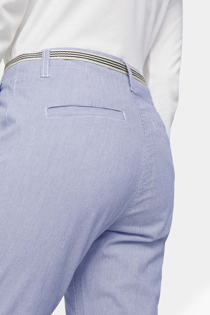 Tom Tailor - Chino Trousers With Fabric Belt, Organic Cotton