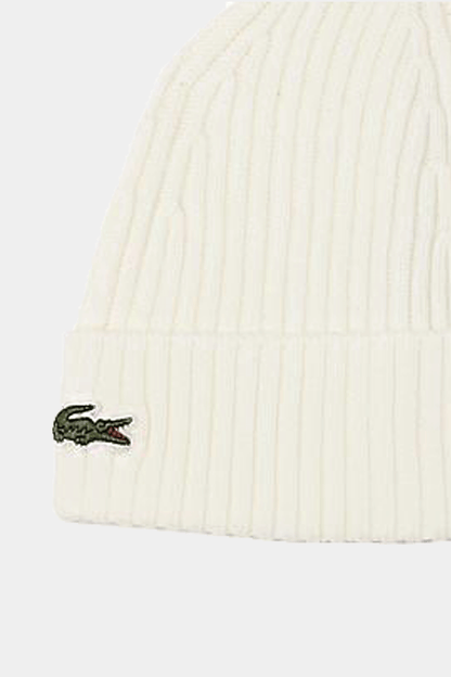 Lacoste - Rib Knit Brushed Wool Beanie