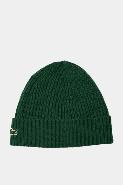 Lacoste - Rib Knit Brushed Wool Beanie