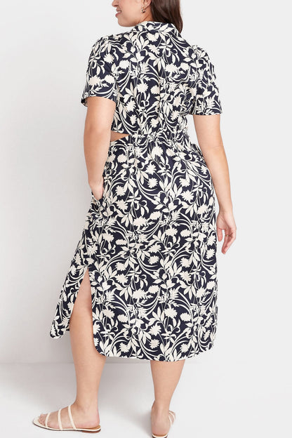 Old Navy - Cutout Midi Shirt Dress for Women