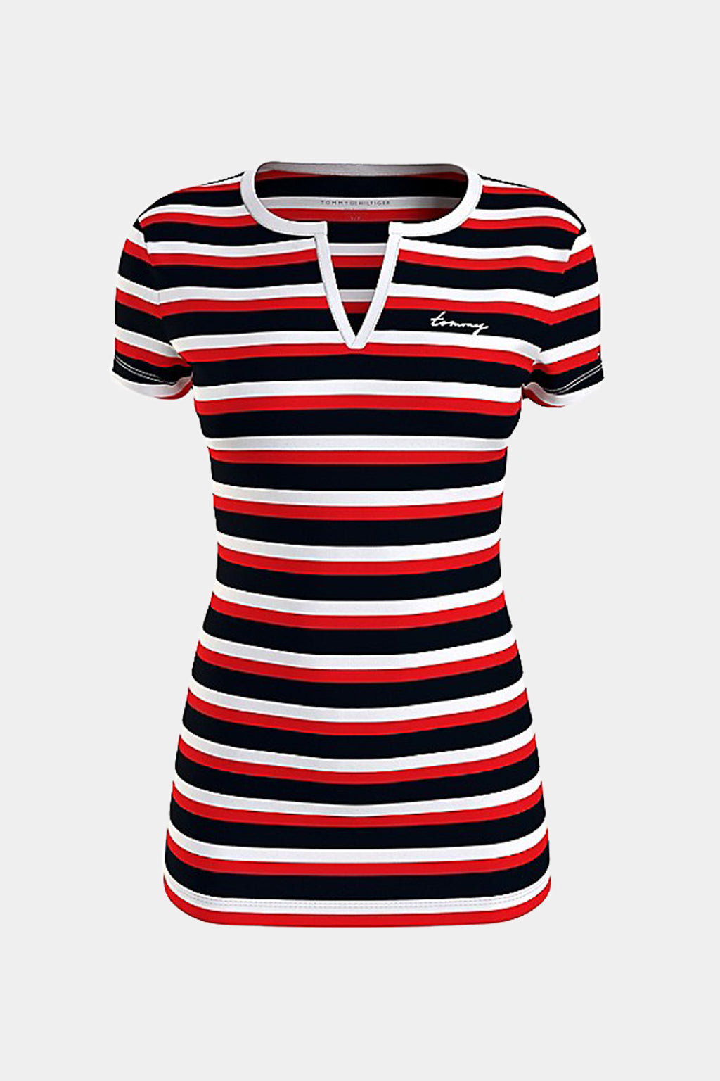 Tommy Hilfiger - Striped Henley T-Shirt