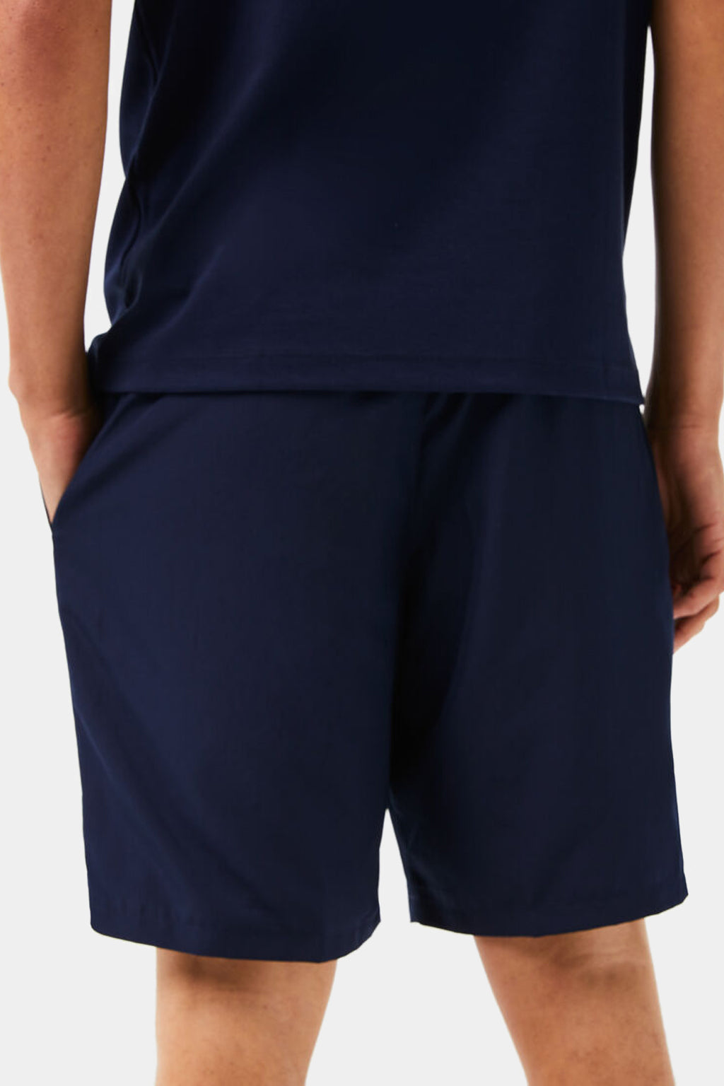 Lacoste - Sport Tennis Shorts In Solid Diamond Weave Taffeta
