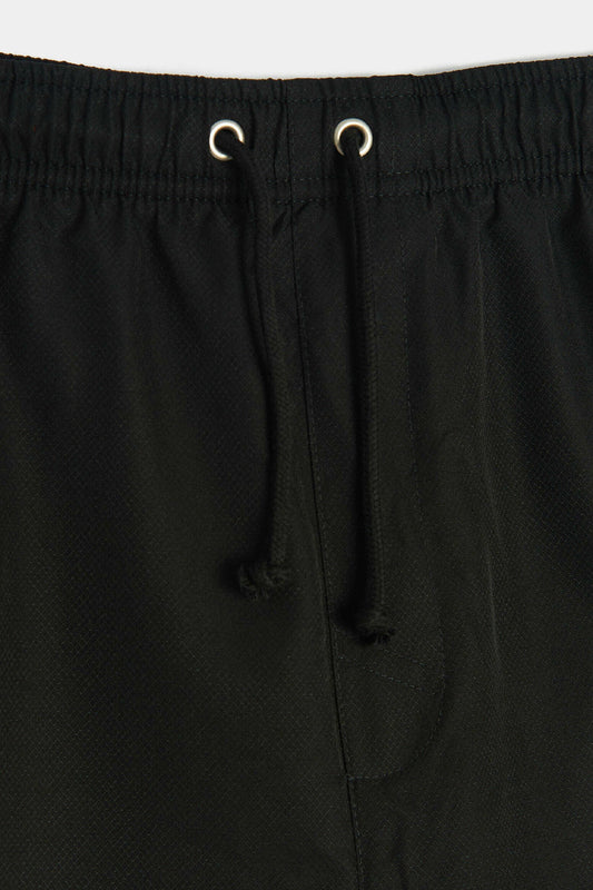 Lacoste - Sport Tennis Shorts In Solid Diamond Weave Taffeta