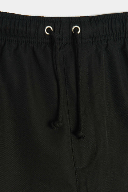 Lacoste - Sport Tennis Shorts In Solid Diamond Weave Taffeta