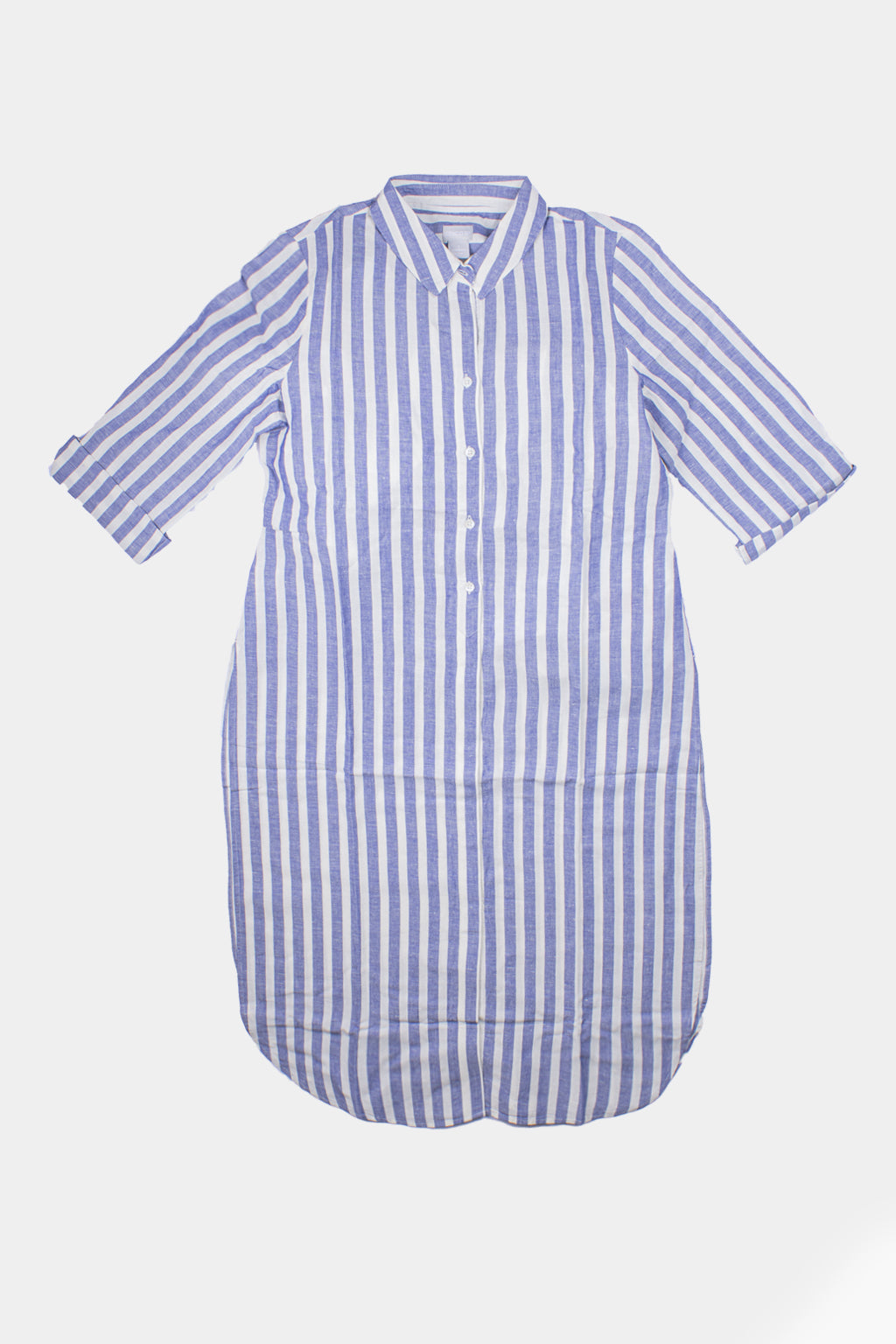 Chicos - Striped Linen-Blend Maxi Tunic