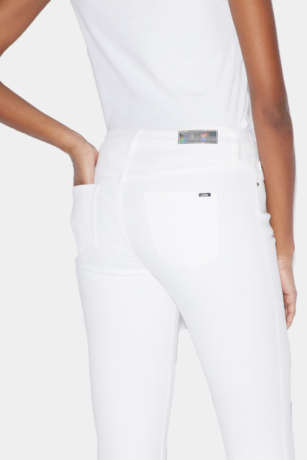 Armani Exchange Super Skinny Mid Rise Jeans