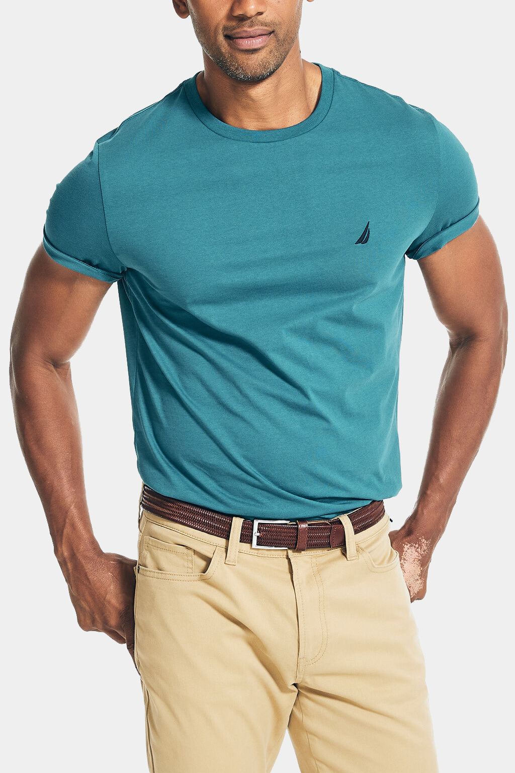 Solid Short Sleeve Round neck Tee T-Shirt
