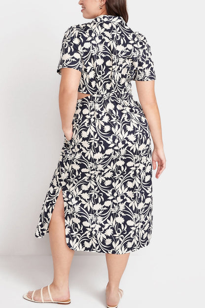 Old Navy - Cutout Midi Shirt Dress for Women