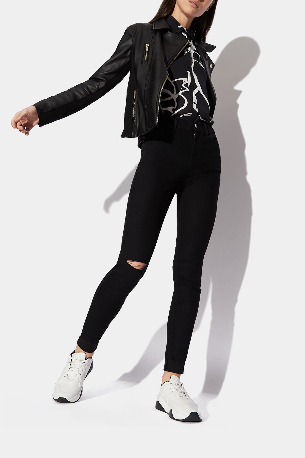 Armani Exchange High Rise Super Skinny Jeans