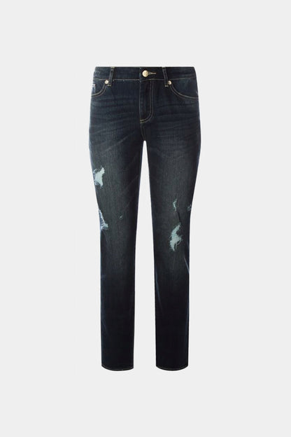 Armani Exchange Relaxed Cigarette Mid Rise Jeans