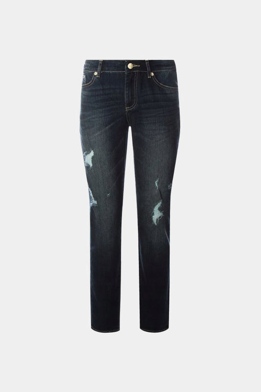 Armani Exchange Relaxed Cigarette Mid Rise Jeans