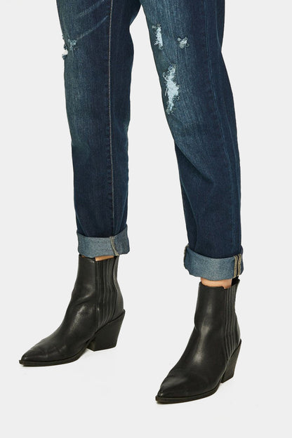 Armani Exchange Relaxed Cigarette Mid Rise Jeans