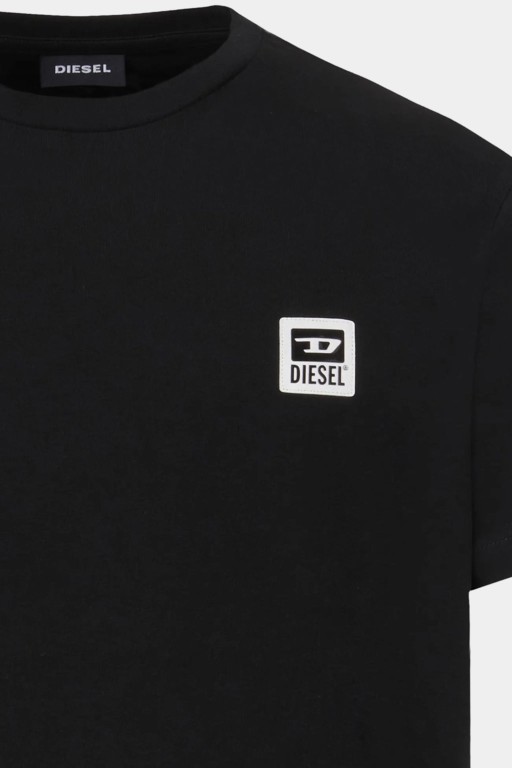 Diesel - T-diegos-k30 White T-shirt With D Logo Patch