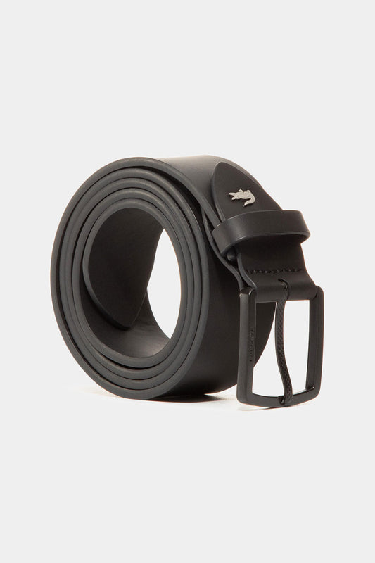 Lacoste - Engraved Buckle Reversible Piqué Leather Belt