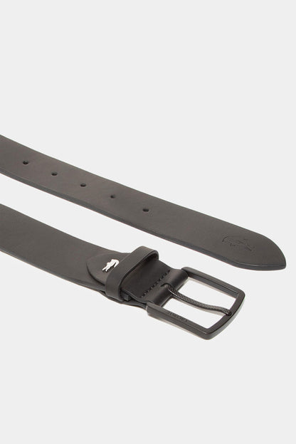 Lacoste - Engraved Buckle Reversible Piqué Leather Belt
