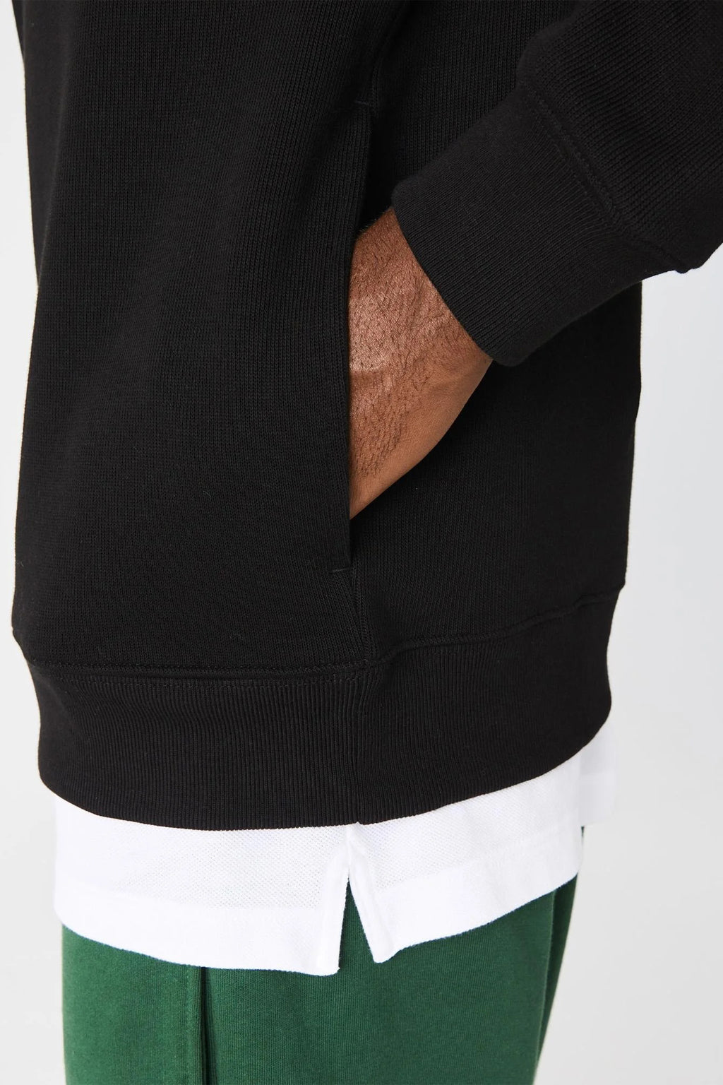 Lacoste - Cotton Sweatshirt With a Stand-up Zipper