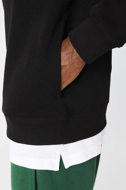 Lacoste - Cotton Sweatshirt With a Stand-up Zipper