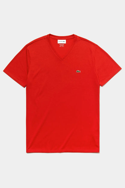 Lacoste V-neck Pima Cotton Jersey T-shirt